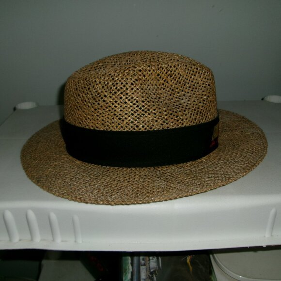 NASCAR Fedora Style Straw Woven Hat "LIKE NEW" - Picture 3 of 4